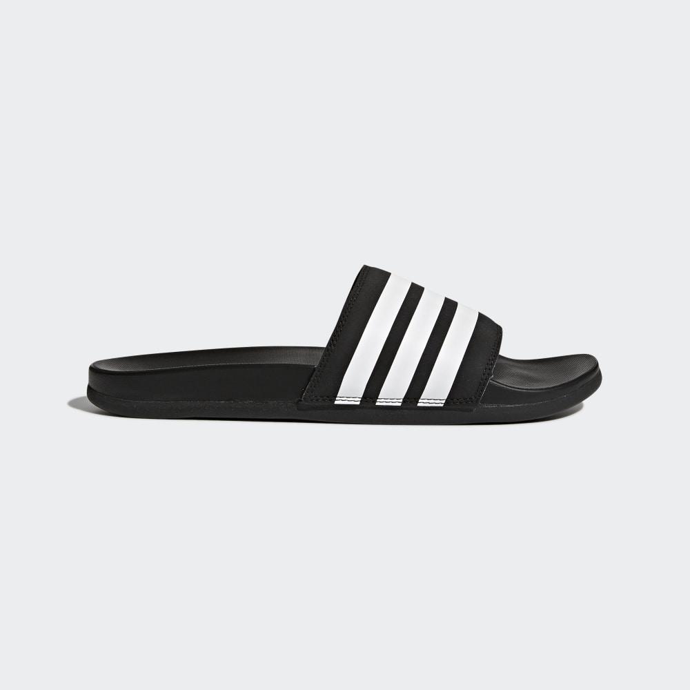 Papuci Adidas Adilette Comfort Barbati Romania - Negrii/Albi AP9971
